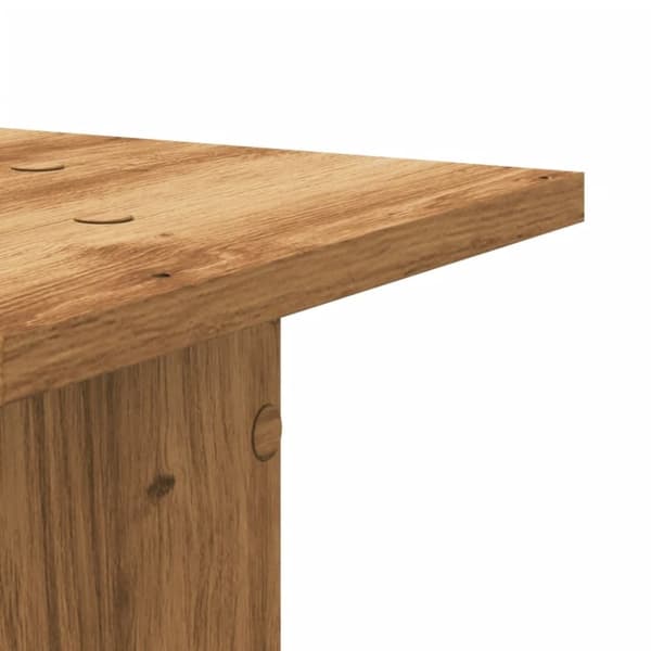 vidaXL plantestativer 2 stk. 30x30x60 cm konstrueret træ egetræsfarvet