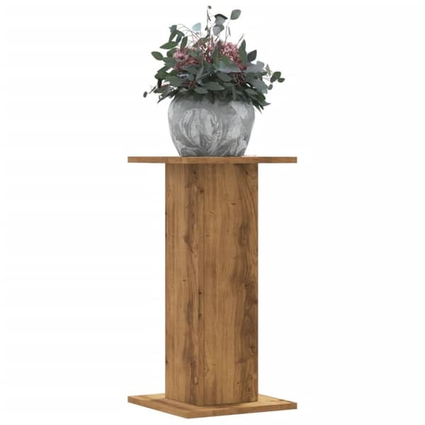 vidaXL plantestativer 2 stk. 30x30x60 cm konstrueret træ egetræsfarvet