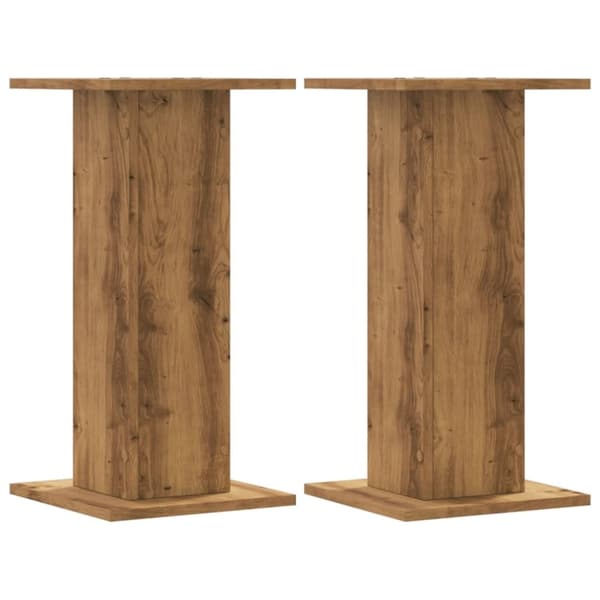 vidaXL plantestativer 2 stk. 30x30x60 cm konstrueret træ egetræsfarvet