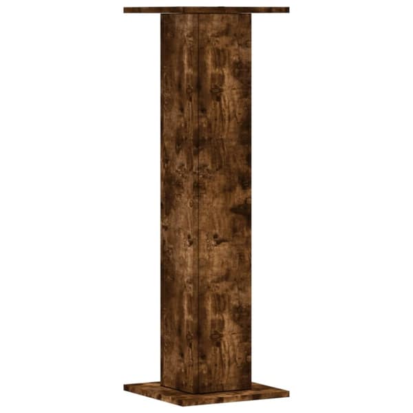 vidaXL Växtställ 2 st rökfärgad ek 30x30x95 cm konstruerat trä