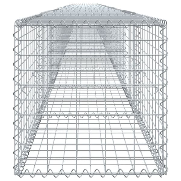 vidaXL gabionkurv med cover 1000x50x50 cm galvaniseret jern