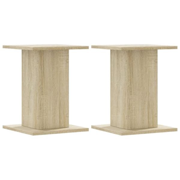 vidaXL plantestativer 2 stk. 30x30x40 cm konstrueret træ sonoma-eg