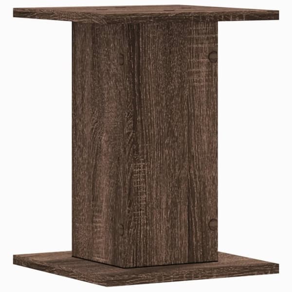 vidaXL plantestativer 2 stk. 30x30x40 cm konstrueret træ brunt eg