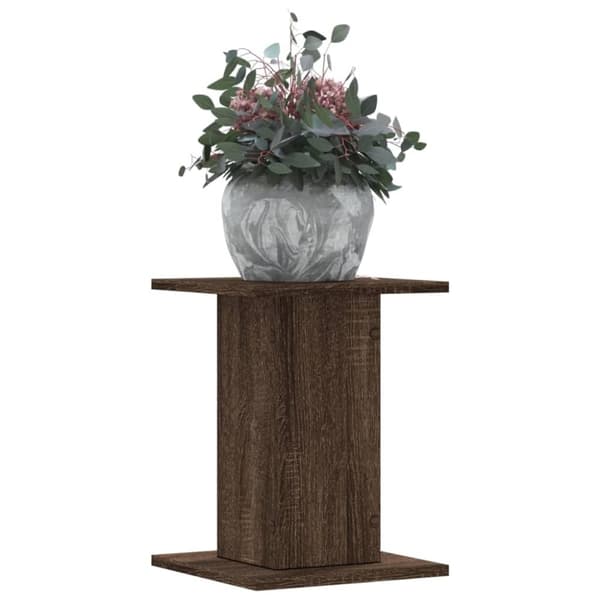 vidaXL plantestativer 2 stk. 30x30x40 cm konstrueret træ brunt eg