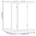 Miniatyrbilde 11 av 11: vidaXL Plantestativer 2 stk svart 30x30x40 cm konstruert tre