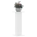 Miniatyrbilde 2 av 11: vidaXL Plantestativer 2 stk hvit 30x30x80 cm konstruert tre