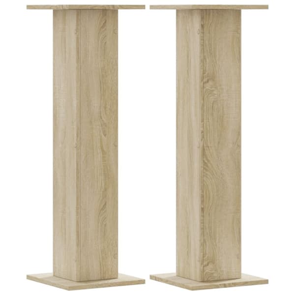 vidaXL Plantestativer 2 stk sonoma eik 30x30x95 cm konstruert tre