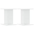 Miniatyrbilde 3 av 11: vidaXL Plantestativ 2 stk hvit 30x30x40 cm konstruert tre