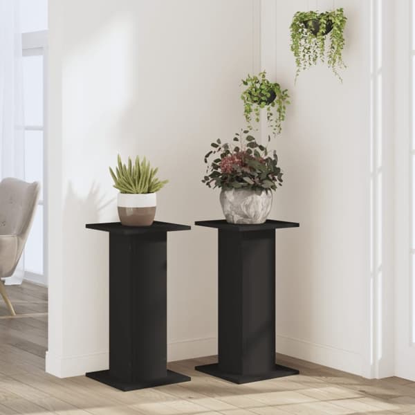 vidaXL Plantestativer 2 stk svart 30x30x60 cm konstruert tre