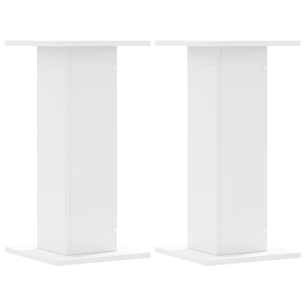 vidaXL plantestativer 2 stk. 30x30x60 cm konstrueret træ hvid