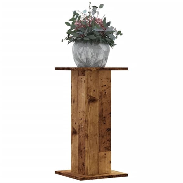 vidaXL plantestativer 2 stk. 30x30x60 cm konstrueret træ antikt træ