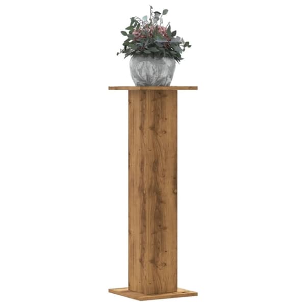 vidaXL plantestativer 2 stk. 30x30x95 cm konstrueret træ egetræsfarvet