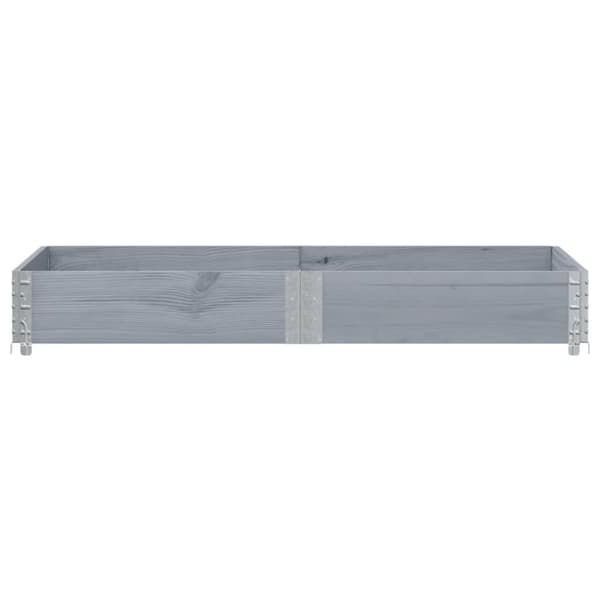 vidaXL Hageplantekasse grå 150x100 cm heltre furu