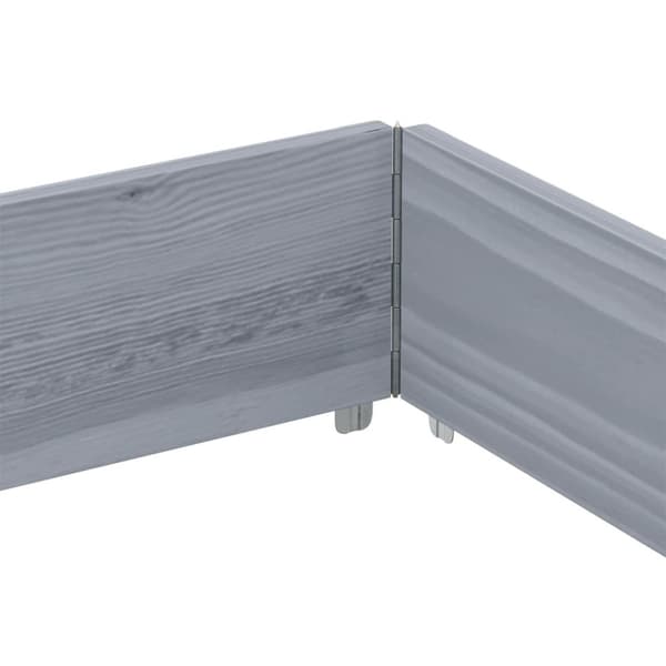 vidaXL Hageplantekasse grå 150x100 cm heltre furu