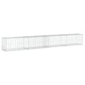 Miniatyrbillede 1 af 8: vidaXL gabionkurv m. cover 400x50x50 cm galvaniseret jern