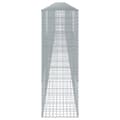 Miniatyrbillede 5 af 8: vidaXL gabionkurv med cover 1100x50x150 cm galvaniseret jern
