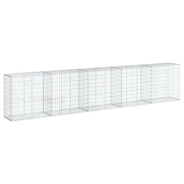 vidaXL Kivikori katolla 500x50x100 cm galvanoitu rauta