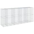 Miniatyrbillede 6 af 8: vidaXL gabionkurv med cover 450x100x200 cm galvaniseret jern