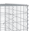 Miniatyrbillede 7 af 8: vidaXL gabionkurv med cover 450x100x200 cm galvaniseret jern