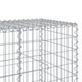 Miniatyrbilde 7 av 8: vidaXL Gabionkurv med deksel 950x100x100 cm galvanisert jern