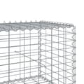 Miniatyrbilde 7 av 8: vidaXL Gabionkurv med deksel 500x100x50 cm galvanisert jern
