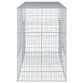 Miniatyrbilde 5 av 8: vidaXL Gabionkurv med deksel 200x100x150 cm galvanisert jern