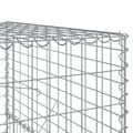Miniatyrbilde 7 av 8: vidaXL Gabionkurv med deksel 200x100x150 cm galvanisert jern