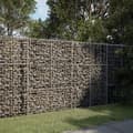 Miniatyrbilde 2 av 8: vidaXL Gabionkurv med deksel 200x100x150 cm galvanisert jern