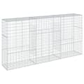 Miniatyrbilde 3 av 8: vidaXL Gabionkurv med deksel 300x50x150 cm galvanisert jern