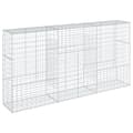 Miniatyrbilde 6 av 8: vidaXL Gabionkurv med deksel 300x50x150 cm galvanisert jern