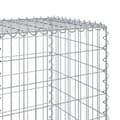 Miniatyrbilde 7 av 8: vidaXL Gabionkurv med deksel 300x50x150 cm galvanisert jern