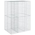 Miniatyrbillede 6 af 8: vidaXL gabionkurv med cover 150x100x200 cm galvaniseret jern