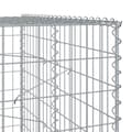 Miniatyrbillede 7 af 8: vidaXL gabionkurv med cover 150x100x200 cm galvaniseret jern