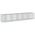 Miniatyrbilde 6 av 8: vidaXL Gabionkurv med deksel 550x100x100 cm galvanisert jern