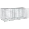 Miniatyrbilde 3 av 8: vidaXL Gabionkurv med deksel 250x100x100 cm galvanisert jern