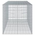 Miniatyrbilde 5 av 8: vidaXL Gabionkurv med deksel 250x100x100 cm galvanisert jern