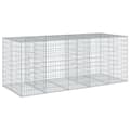 Miniatyrbilde 6 av 8: vidaXL Gabionkurv med deksel 250x100x100 cm galvanisert jern