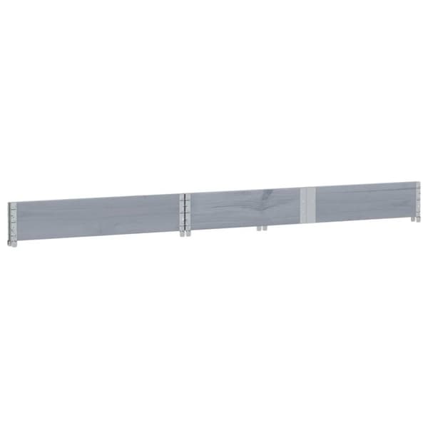 vidaXL plantekasse 150x100 cm massivt fyrretræ grå