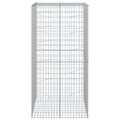Miniatyrbillede 4 af 8: vidaXL gabionkurv med cover 100x100x200 cm galvaniseret jern
