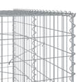 Miniatyrbillede 7 af 8: vidaXL gabionkurv med cover 100x100x200 cm galvaniseret jern