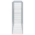 Miniatyrbilde 5 av 8: vidaXL Gabionkurv med deksel 200x50x150 cm galvanisert jern