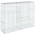 Miniatyrbilde 6 av 8: vidaXL Gabionkurv med deksel 200x50x150 cm galvanisert jern