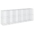 Miniatyrbilde 3 av 8: vidaXL Gabionkurv med deksel 550x100x200 cm galvanisert jern