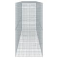 Miniatyrbilde 5 av 8: vidaXL Gabionkurv med deksel 550x100x200 cm galvanisert jern