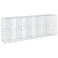 Miniatyrbilde 6 av 8: vidaXL Gabionkurv med deksel 550x100x200 cm galvanisert jern
