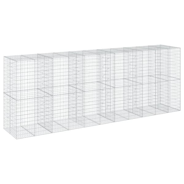 vidaXL Kivikori katolla 550x100x200 cm galvanoitu rauta