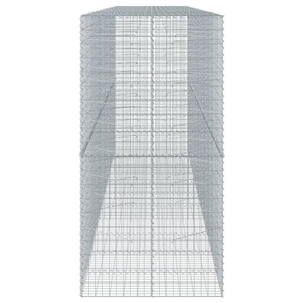vidaXL Kivikori katolla 550x100x200 cm galvanoitu rauta