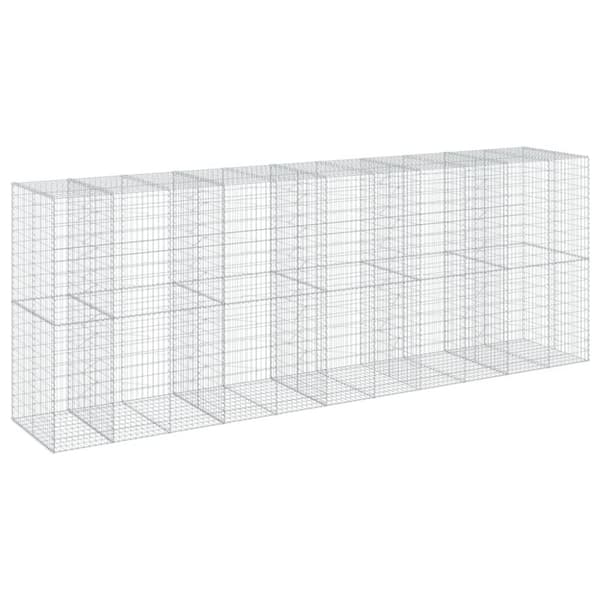 vidaXL Kivikori katolla 550x100x200 cm galvanoitu rauta