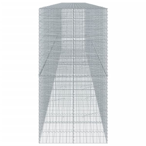 vidaXL Kivikori katolla 1100x100x200 cm galvanoitu rauta