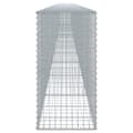 Miniatyrbillede 5 af 8: vidaXL gabionkurv med cover 1200x50x100 cm galvaniseret jern